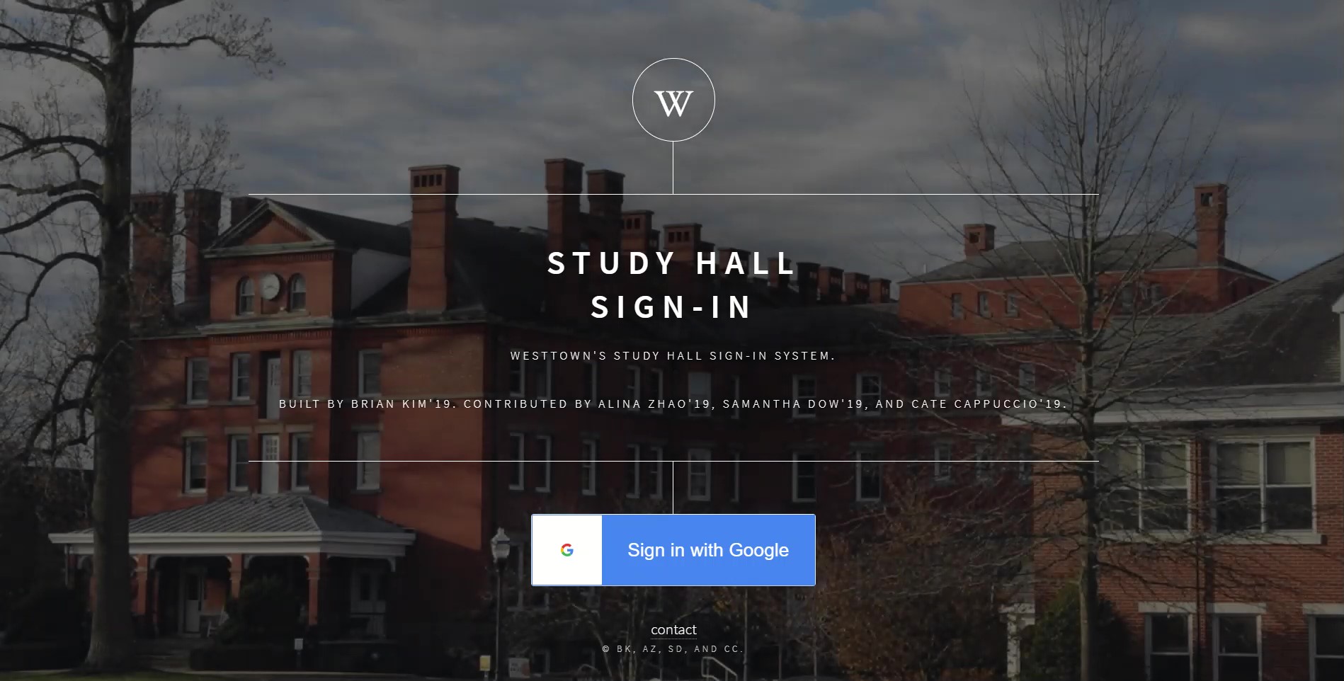 Westtown Study Hall Sign-In cover image